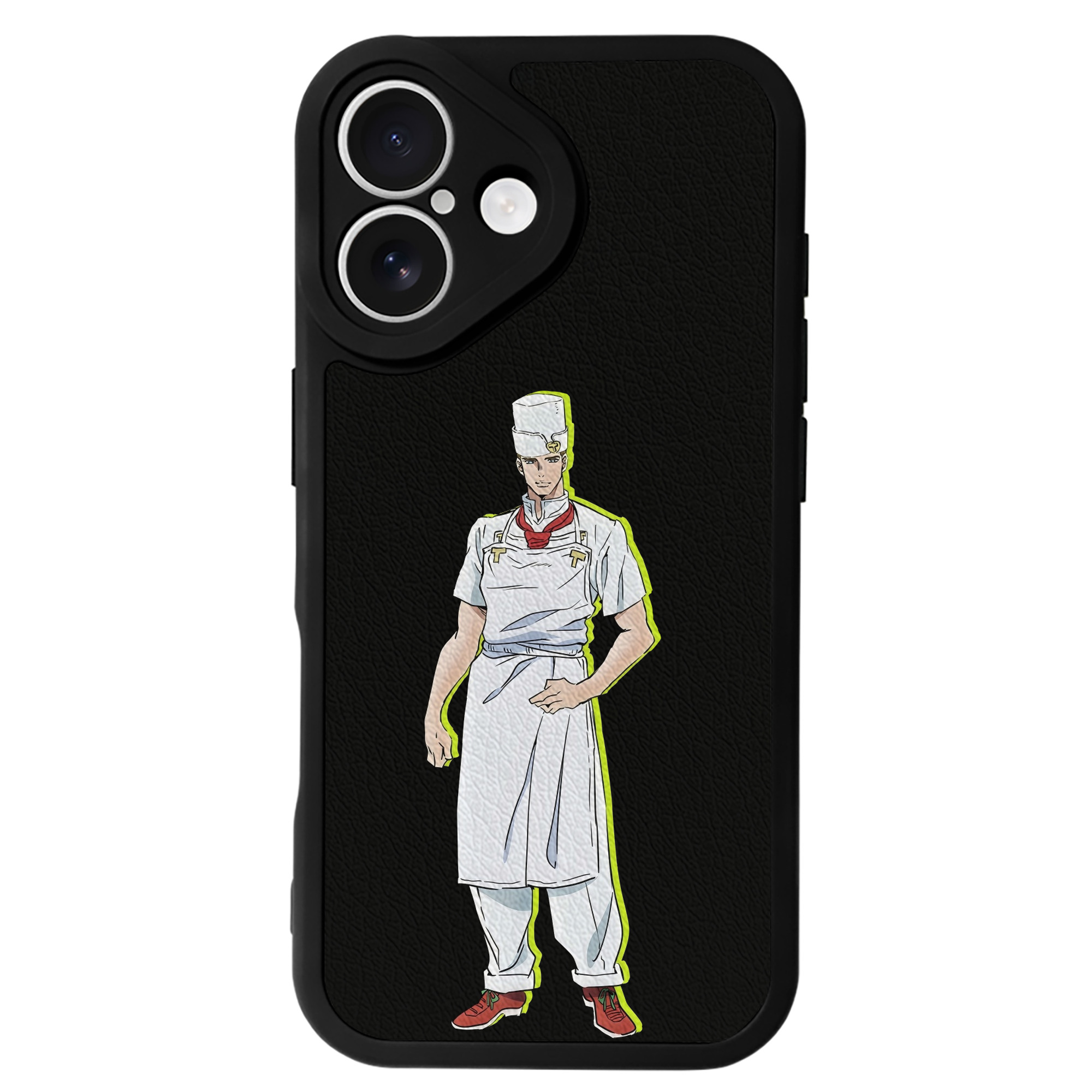 （画像用） ジョジョの奇妙な冒険 Tonio Trussardi JoJo's Bizarre Adventure トニオ?トラッサルディ 【iPhone 16シリーズ対応】シリコンスマホケース（レザー調） 材質：シリコン